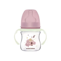   Canpol babies Fľaša proti kolike so svietiacou rúčkou EasyStart SLEEPY KOALA 120ml ružová