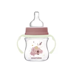  Canpol babies Fľaša proti kolike so svietiacou rúčkou EasyStart SLEEPY KOALA 120ml ružová