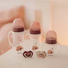 Canpol babies Fľaša proti kolike so svietiacou rúčkou EasyStart SLEEPY KOALA 120ml ružová