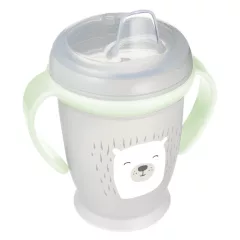   LOVI Hrnček netečúci so svietiacimi úchytmi BUDDY BEAR 250ml 6m+