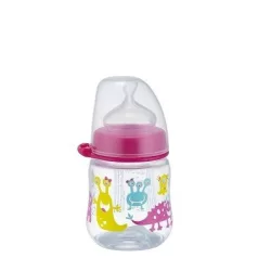   NIP cumlíková fľaša plastová PP milk bottle 150 ml - dievčenská