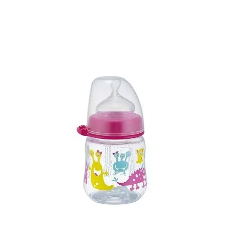 NIP cumlíková fľaša plastová PP milk bottle 150 ml - dievčenská