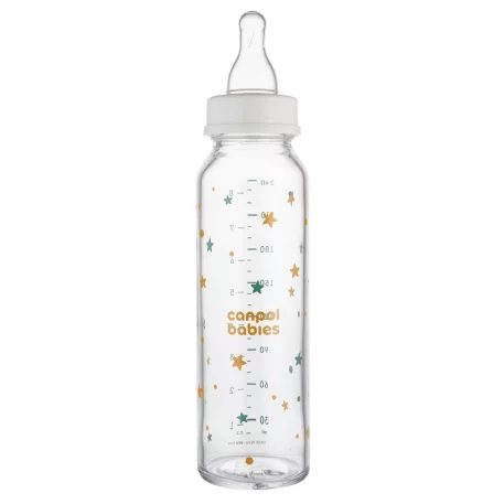 Canpol babies Sklenená fľaša s úzkym hrdlom 240 ml TOYS
