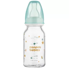 Canpol babies Sklenená fľaša s úzkym hrdlom 120 ml TOYS