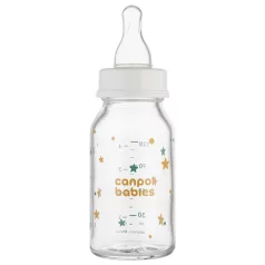 Canpol babies Sklenená fľaša s úzkym hrdlom 120 ml TOYS