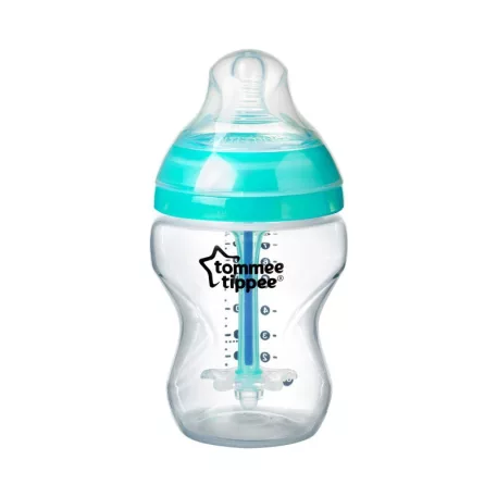 Tommee Tippee Advanced Anti-Colic dojčenská fľaša 260 ml – tyrkysová