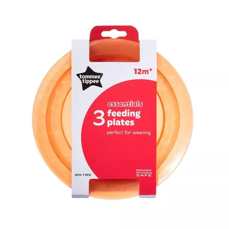 Miska na kŕmenie Tommee Tippee Basics 3 ks - modrá