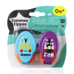   Tommee Tippee reťaz na cumlík 2 kusy - modrá, fialová - big dreams