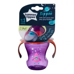   Tommee Tippee Sippee hrnček s náustkom 230 ml – dievčenský, veľkosť M