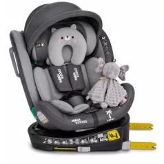   Mama Kiddies® iSize Capry ISOFIX 360° otočná autosedačka (40–150 cm) v sivej farbe + darček