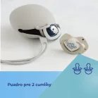 Canpol babies Silikónové puzdro na cumlík béžové