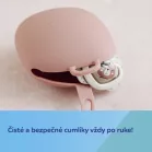 Canpol babies Silikónové puzdro na cumlík ružové