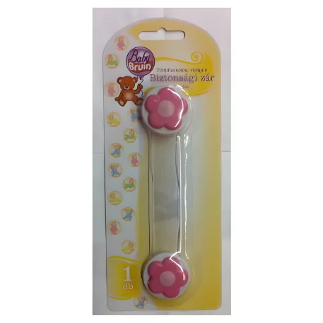 Baby Bruin viacfunkčný bezpečnostný uzáver - 7 palcový - ružová