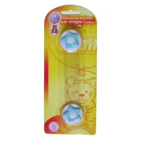 Baby Bruin viacfunkčný bezpečnostný uzáver - 7 palcový - ružová