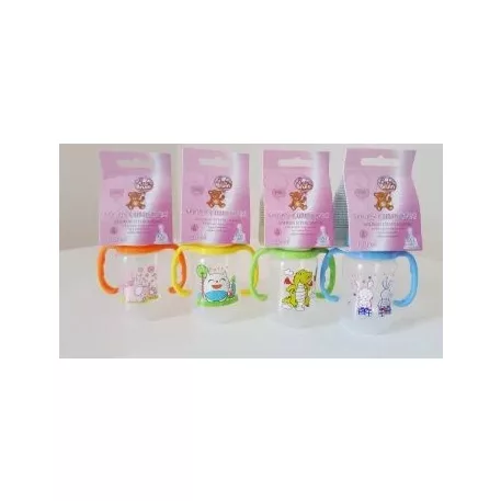 Baby Bruin kojenecká fľaša bez BPA s uškom, 125 ml + Darček - zelená
