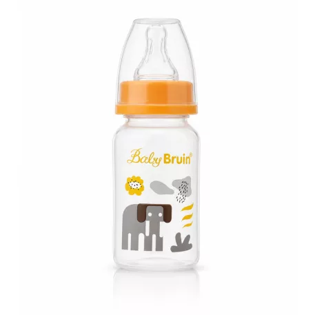 Baby Bruin dojčenská fľaša 120 ml s veselým motívom sloníka