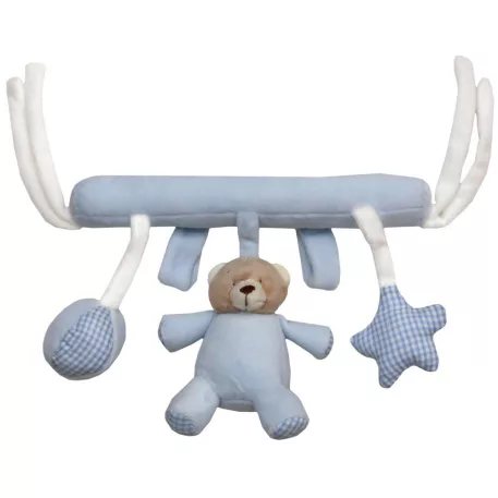 Baby Bruin plyšový macko vešiak  23 cm - modrá