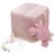 Baby Bruin 3D plyšová kocka v tvare  morských  zvieratiek 10x10x10 cm - ružová