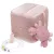 Baby Bruin 3D plyšová kocka v tvare  morských  zvieratiek 10x10x10 cm - ružová