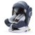 Mama Kiddies Murphy detská bezpečnostná autosedačka s 360° otáčaním a ISOFIX systémom (0-36 kg) v sivej farbe + Darček clona proti slnku