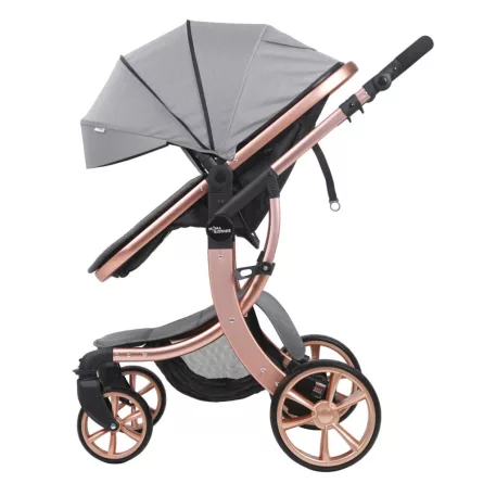 Mama Kiddies® Sun 3v1 Grey ELITE multifunkčný kočík s príslušenstvom v svetlošedej farbe + darček