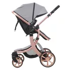 Mama Kiddies® Sun 3v1 Grey ELITE multifunkčný kočík s príslušenstvom v svetlošedej farbe + darček