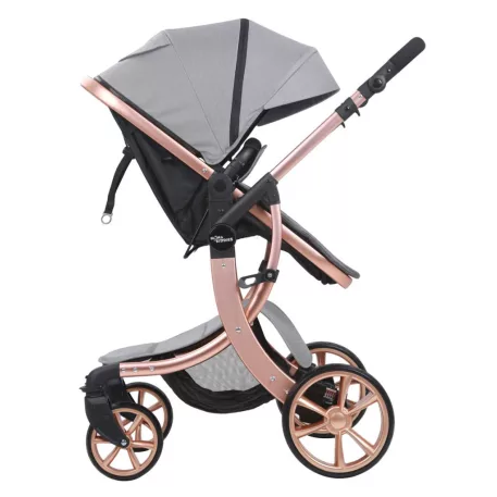 Mama Kiddies® Sun 3v1 Grey ELITE multifunkčný kočík s príslušenstvom v svetlošedej farbe + darček
