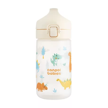 Canpol babies Fľaša JUNIOR pre deti  400ml krémová
