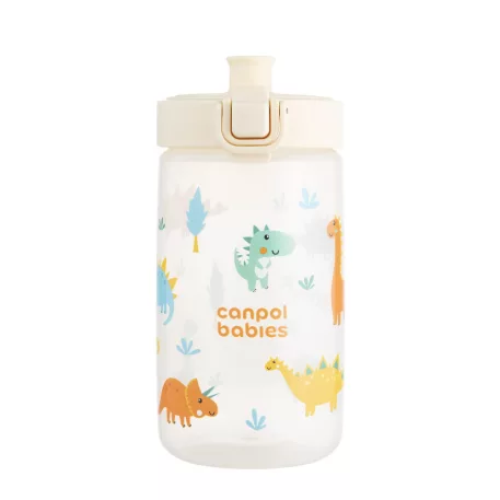 Canpol babies Fľaša JUNIOR pre deti  400ml krémová
