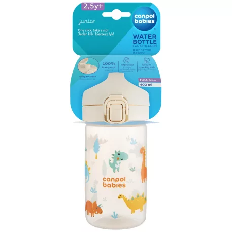 Canpol babies Fľaša JUNIOR pre deti  400ml krémová