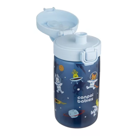 Canpol babies Fľaša JUNIOR 400ml modrá