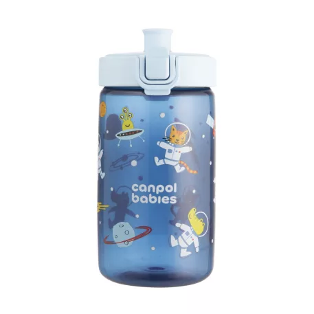 Canpol babies Fľaša JUNIOR 400ml modrá