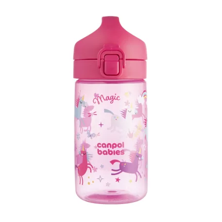 Canpol babies  Fľaša JUNIOR 400 ml ružová