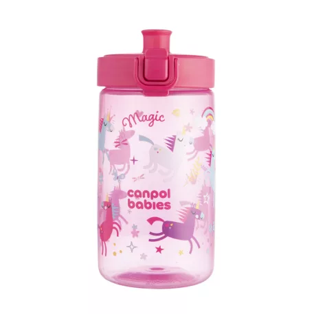 Canpol babies  Fľaša JUNIOR 400 ml ružová
