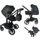 Mama Kiddies® New York 3v1 multifunkčný kočík s príslušenstvom v čiernej farbe + darček