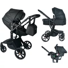   Mama Kiddies® New York 3v1 multifunkčný kočík s príslušenstvom v čiernej farbe + darček