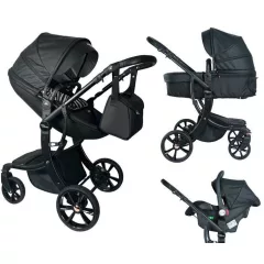   Mama Kiddies® New York 3v1 multifunkčný kočík s príslušenstvom v čiernej farbe + darček