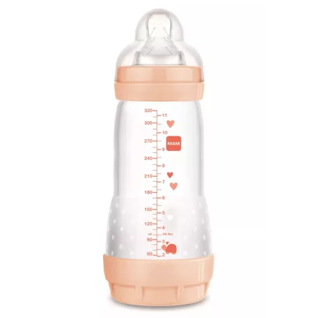 Dojčenská fľaša MAM Anti-Colic 320 ml – ružová