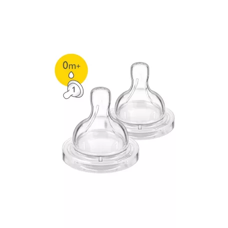 Philips AVENT SCF631/27 Classic silikónový cumlík na kŕmenie 0m+ (1 otvor)