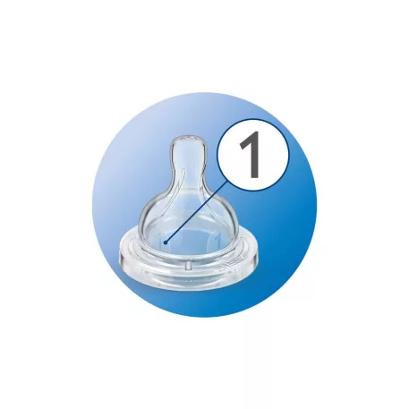Philips AVENT SCF631/27 Classic silikónový cumlík na kŕmenie 0m+ (1 otvor)