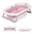 Chipolino Isla skladacia vanička so sieťovanou podložkou 81 cm-pink