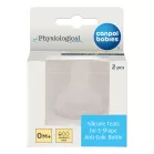 Canpol babies Cumlík silikónový k fľaši S-Shape 0m+ 2ks mini