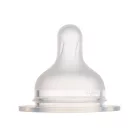 Canpol babies Cumlík silikónový k fľaši S-Shape 6m+ 2ks stredný