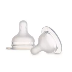   Canpol babies Cumlík silikónový k fľaši S-Shape 9m+ 2ks rýchly