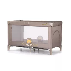 Chipolino Capri fix cestovná postieľka – Lion beige