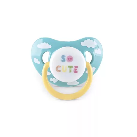 Baby Care cumlík s krytom 2 ks 6M+ žltá/modrá
