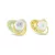 Baby Care cumlík s krytom 2 ks 6M+ žltá/zelená