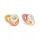 Baby Care cumlík s krytom 2 ks 6M+ žltá/ružová