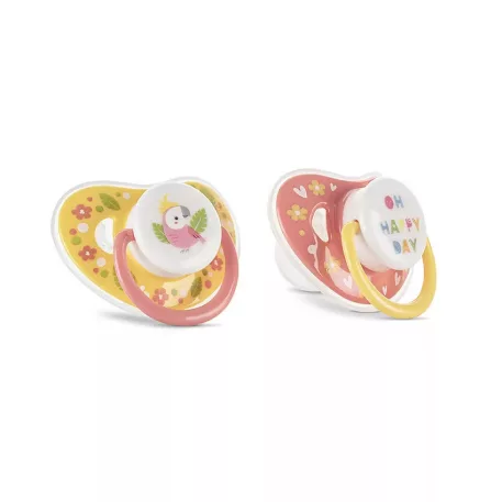 Baby Care cumlík s krytom 2 ks 6M+ žltá/ružová