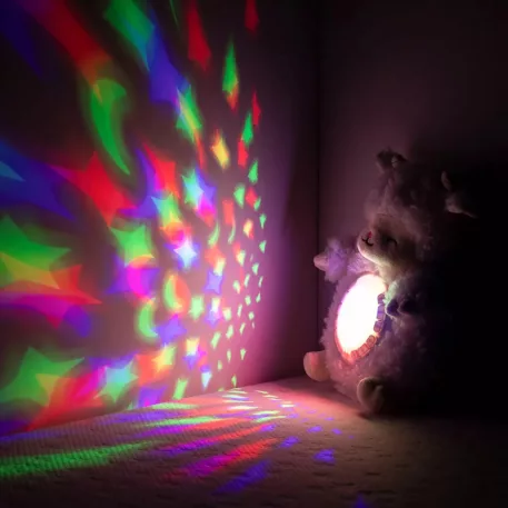 Hudobná plyšová hračka s projektorom Chipolino – Lamb